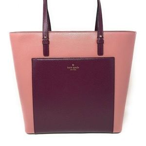 KATE SPADE Colorblock Sadie Leather Tote
